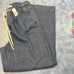 Loft wide leg pants denim